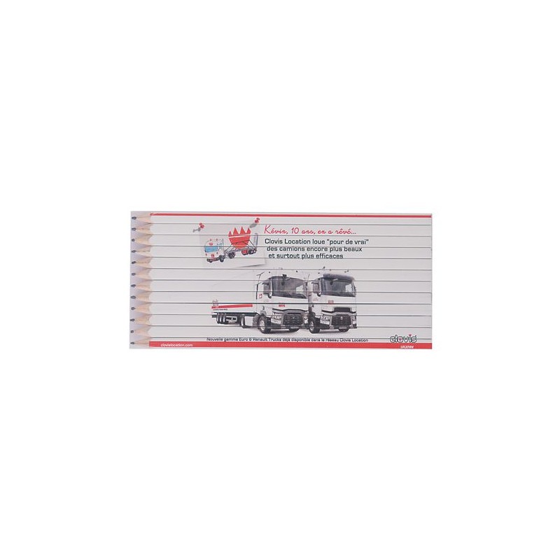 Set Quadri Éco-responsable de 12 Crayons Graphite de 17,6 cm - Boutique cadeau client original