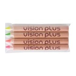 Sachet de 4 Surligneurs Naturels 8,7 cm 2