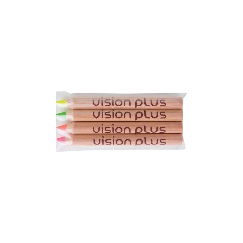 Sachet de 4 surligneurs s de 8,7 cm - Pantone cadeau collaborateur premium
