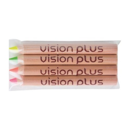 Sachet de 4 surligneurs s de 8,7 cm - Pantone cadeau collaborateur premium
