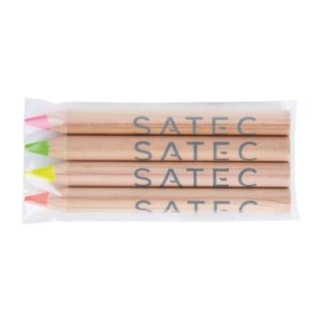 Sachet de 4 surligneurs s de 8,7 cm - Pantone goodies entreprise design