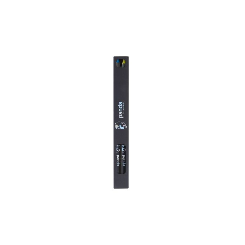 Étui Carton Éco-responsable Personnalisable pour 2 Crayons - Black impression haute définition
