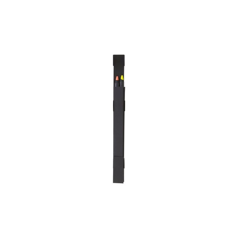 Étui Carton Éco-responsable Personnalisable pour 2 Crayons - Black personnalisation rapide en France