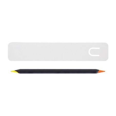 Kit Bureau Bi-Couleur avec Règle et Crayon Fluo
