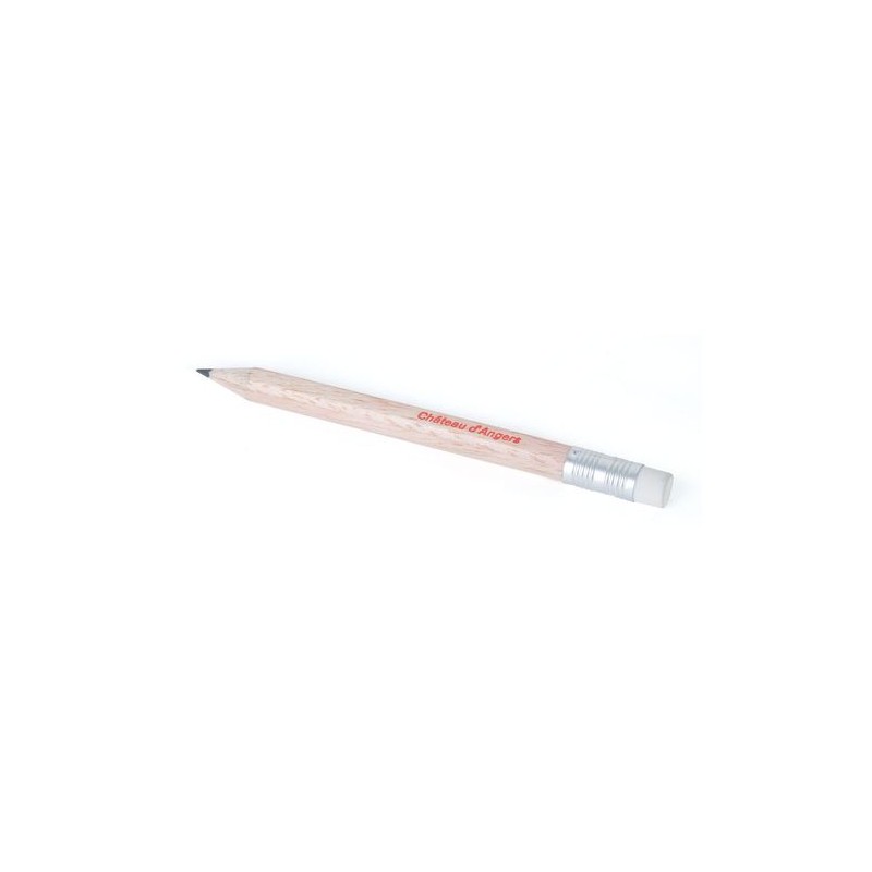 Crayon  hexagonal personnalisable ECO HEXA 8,7 SANS VERN T Gomme personnalisable avec votre logo