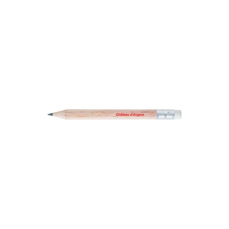 Crayon  hexagonal personnalisable ECO HEXA 8,7 SANS VERN T Gomme cadeau entreprise pas cher