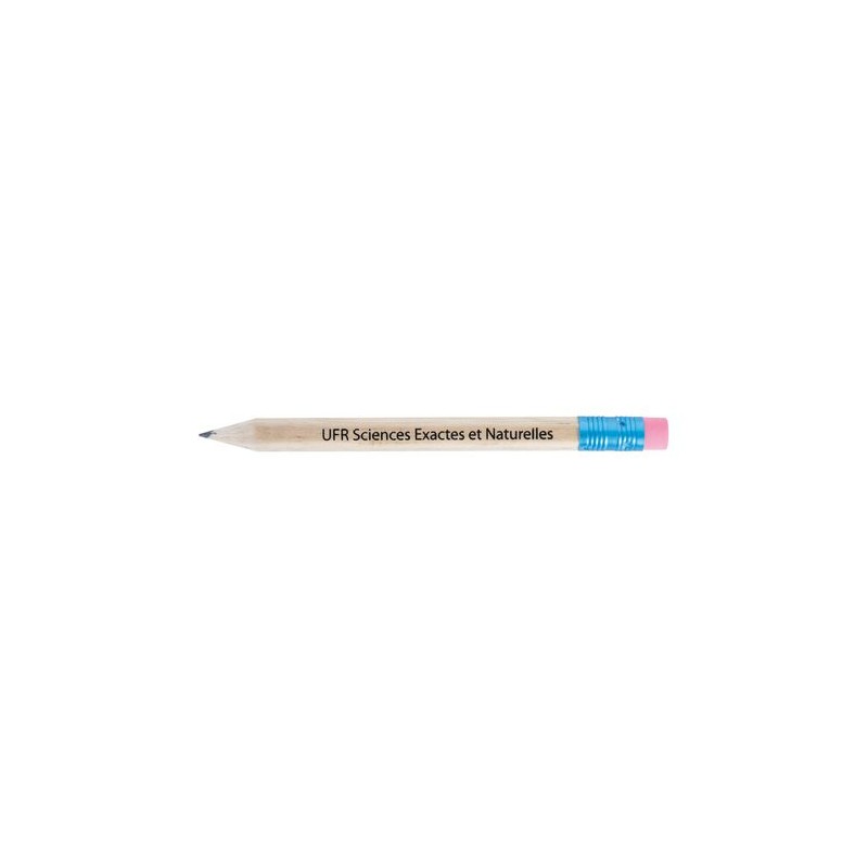 Crayon  hexagonal personnalisable ECO HEXA 8,7 SANS VERN T Gomme personnalisation rapide en France