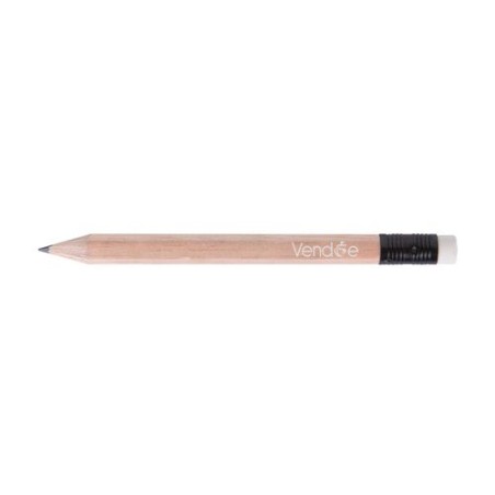 Crayon  hexagonal personnalisable ECO HEXA 8,7 SANS VERN T Gomme goodies entreprise design