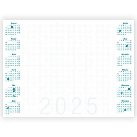 Sous-mains 2025 Personnalisés pour Bureau