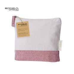 Trousse de Toilette Éco-responsable Personnalisée à Prix Abordable Velerox Matières : coton recyclé Couleurs : rouge 2