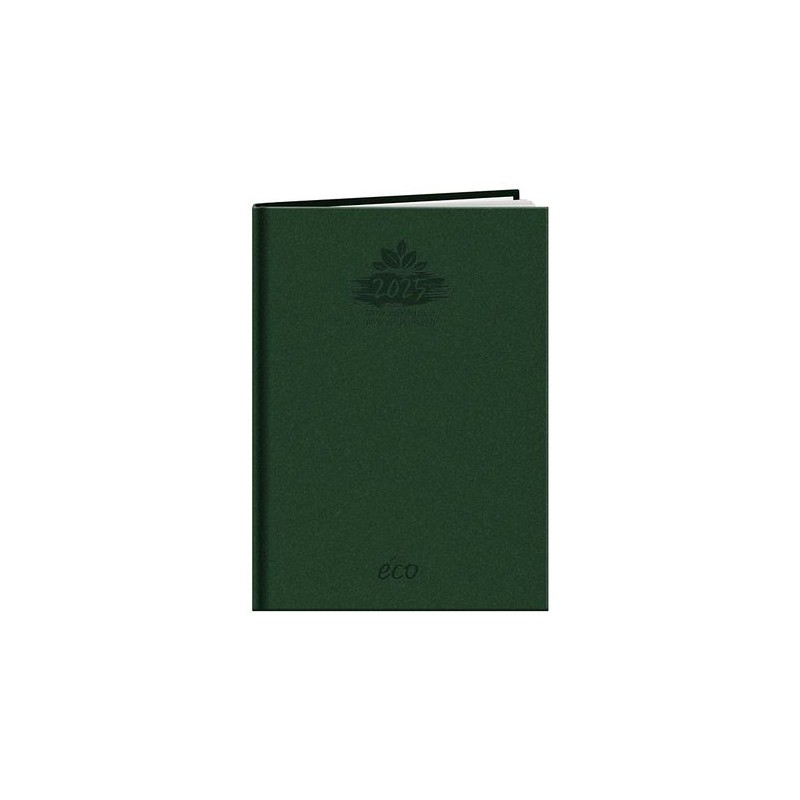 Agenda Éco-responsable Pratique et Personnalisé 2025 - ECO Couleurs : vert foncé Matières : papier (FSC) goodies publicitaire év