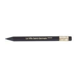 Crayon  personnalisé 8,7 cm Black Hexa Pantone T Gomme