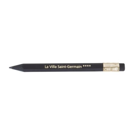 Crayon  personnalisé 8,7 cm Black Hexa Pantone T Gomme