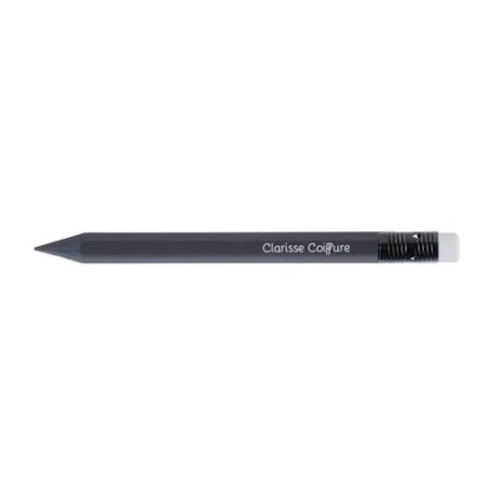 Crayon  personnalisé 8,7 cm Black Hexa Pantone T Gomme goodies publicitaire événementiel