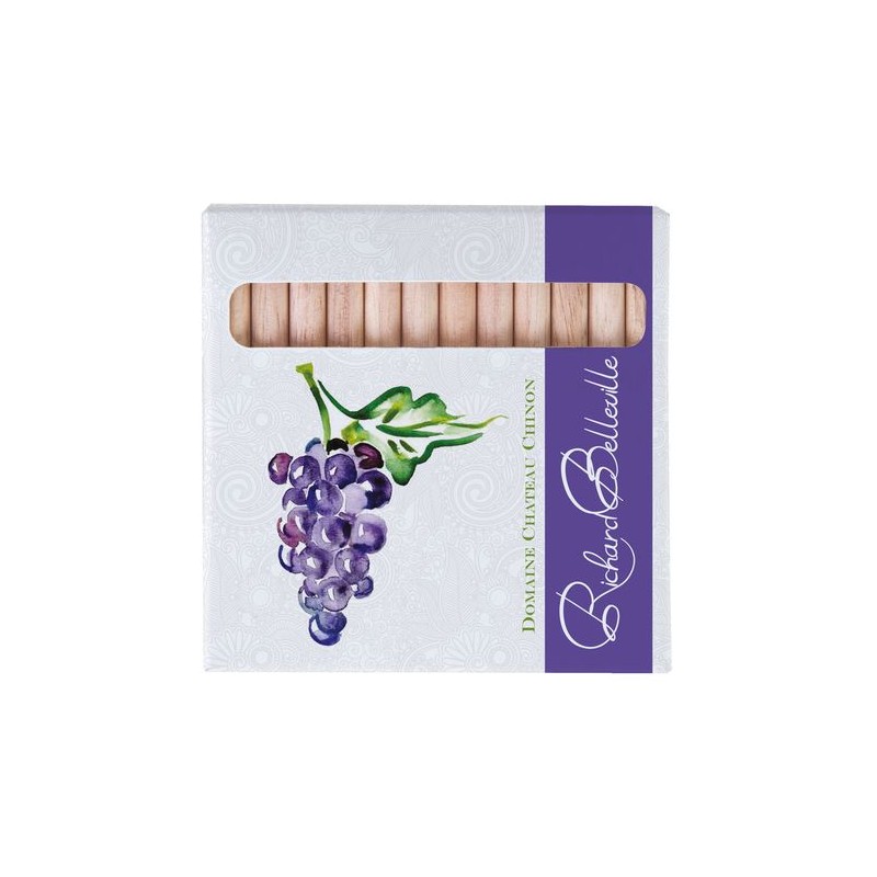 Étui Éco-responsable de 12 Crayons Aquarellables - Cadeau d'Entreprise