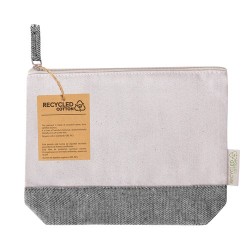 Trousse de Toilette Éco-responsable Personnalisée à Prix Abordable Velerox Matières : coton recyclé Couleurs : marron objet publ