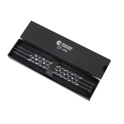Étui-Fourreau Éco-responsable Noir pour 3 Crayons - Personnalisez-le !