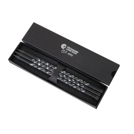 Étui-Fourreau Éco-responsable Noir pour 3 Crayons - Personnalisez-le !