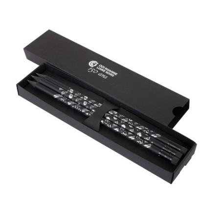 Étui-Fourreau Éco-responsable Noir pour 3 Crayons - Personnalisez-le ! cadeau entreprise pas cher