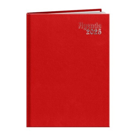 Agenda Pratique Personnalisable 2025 MARBELLA Couleurs : rouge Matières : papier (FSC) cadeau client original