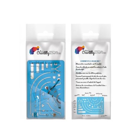 Set Règle Normographe 125x80 mm - Outil de Constat