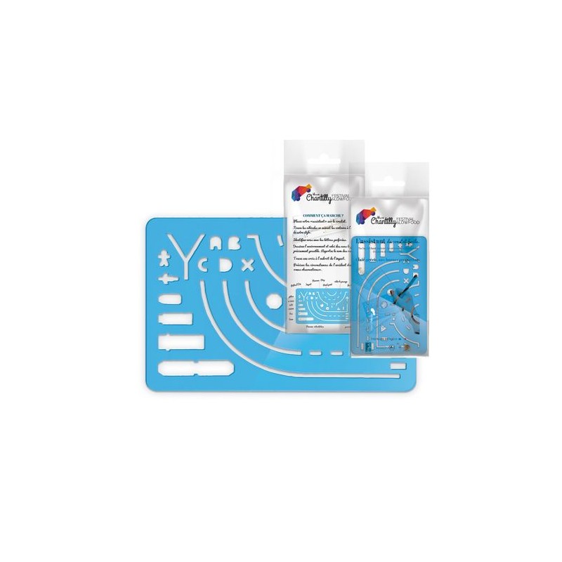 Set de Règle Normographe Éco-responsable 125x80x1,5 mm - Assistant du Constats Amiable marquage laser ultra précis