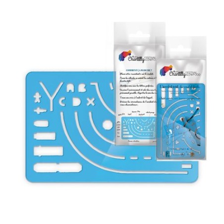 Set de Règle Normographe Éco-responsable 125x80x1,5 mm - Assistant du Constats Amiable marquage laser ultra précis