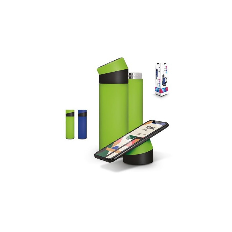 Bouteille isotherme personnalisée 40 cl avec support téléphone