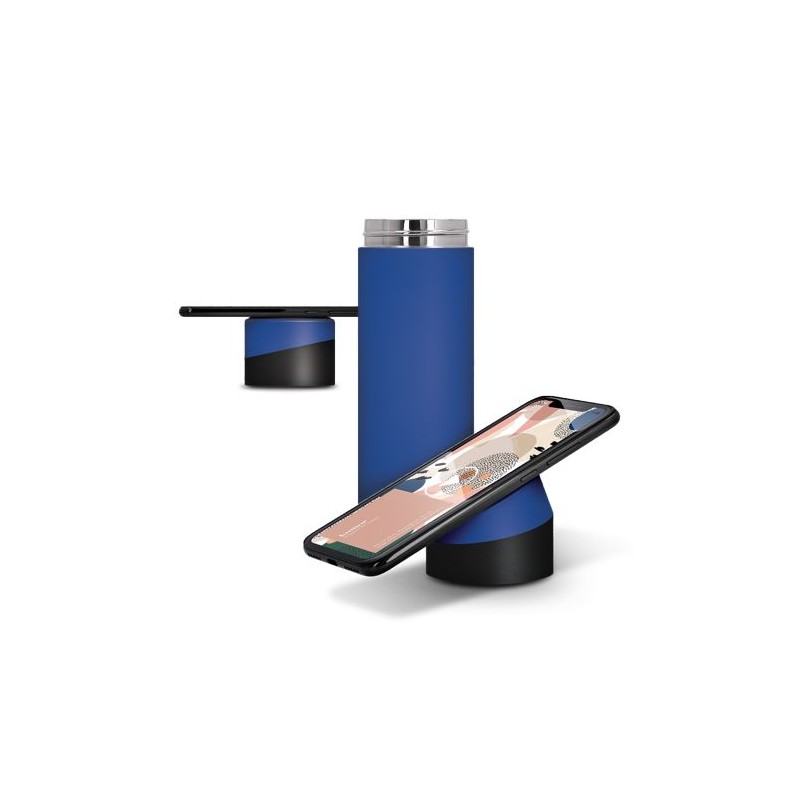 Bouteille isotherme personnalisée 40 cl avec support téléphone goodies publicitaire événementiel