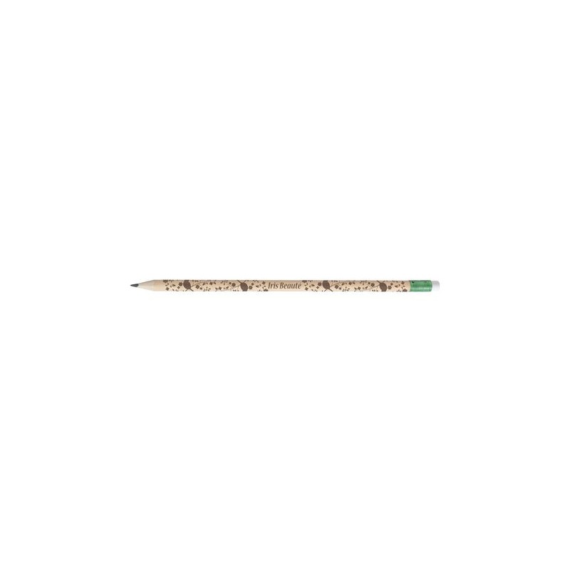 Crayon Éco-responsable et Personnalisable Rond 17 Inc Peuplier marquage laser ultra précis