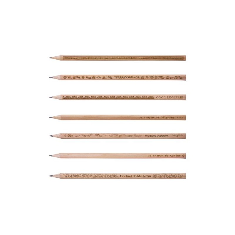 Crayon Éco-responsable Personnalisé Rond 17 T Coupé SS - Prestige goodies personnalisé en stock