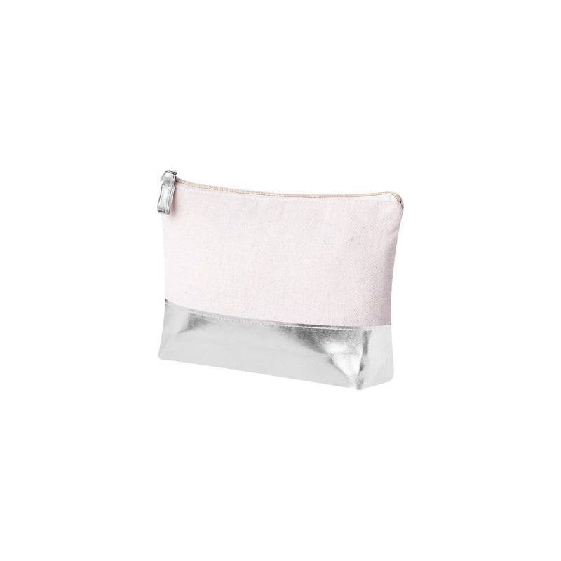Trousse de Toilette Personnalisée Radynel Matières : coton Couleurs : argenté cadeau entreprise pas cher