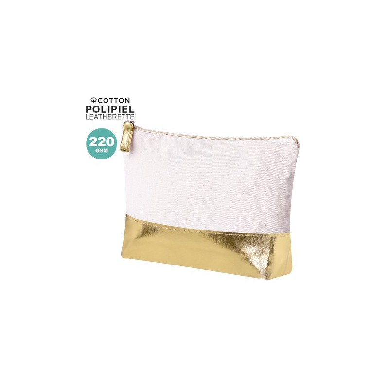 Trousse de Toilette Personnalisée Radynel Matières : coton Couleurs : argenté impression haute définition