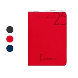 Agenda Éco-responsable 2025 Personnalisé - FLORENCE Couleurs : bleu Matières : papier (FSC)