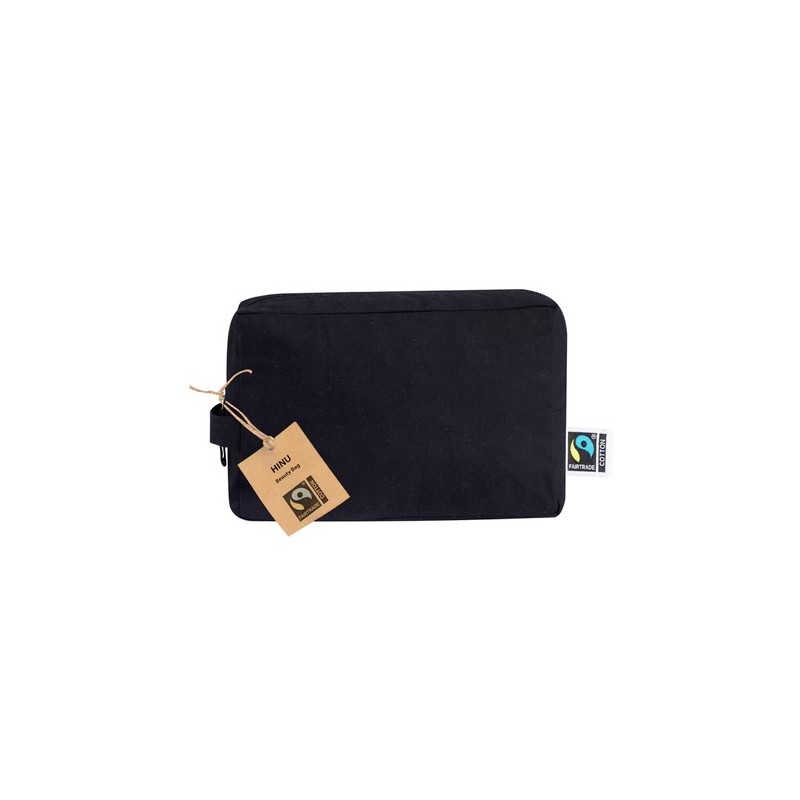 Nécessaire Éthique Personnalisé Fairtrade Hinu Matières : coton Couleurs : noir