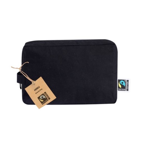 Nécessaire Éthique Personnalisé Fairtrade Hinu Matières : coton Couleurs : noir