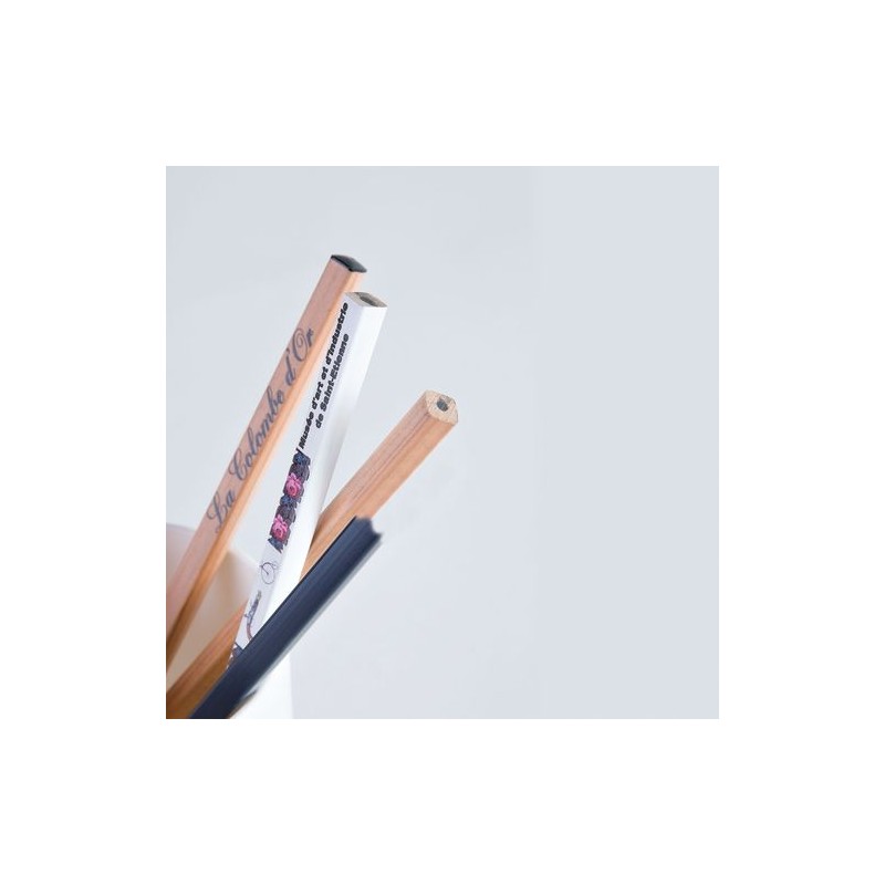 Crayon PRESTIGE NAT Carré 17,6 cm - Écologique et Personnalisable