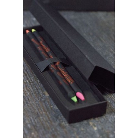 Étui-Fourreau Éco-responsable Noir pour 2 Crayons - Objet Publicitaire cadeau entreprise pas cher