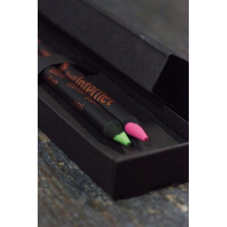 Étui-Fourreau Éco-responsable Noir pour 2 Crayons - Objet Publicitaire impression haute définition