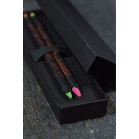 Étui-Fourreau Éco-responsable Noir pour 2 Crayons - Objet Publicitaire livraison express 24h 48h