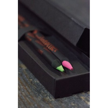 Étui-Fourreau Éco-responsable Noir pour 2 Crayons - Objet Publicitaire cadeau collaborateur premium