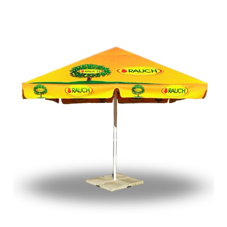 Parasol carré 3,5x3,5m publicitaire