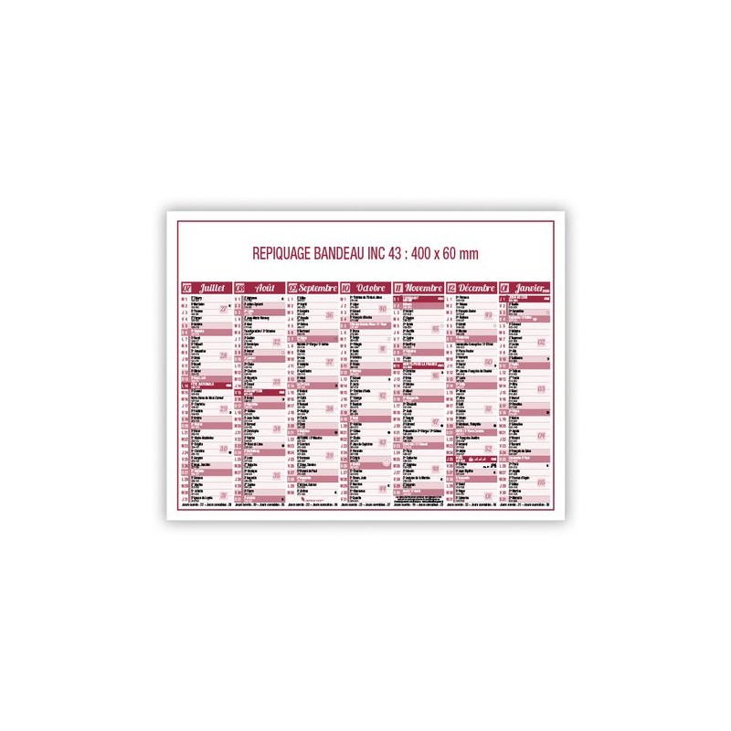 Calendrier bancaire 2025 personnalisé idéal pour votre entreprise goodies publicitaire événementiel