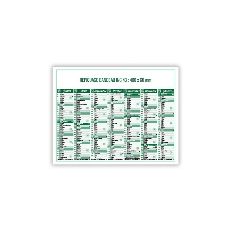 Calendrier bancaire 2025 personnalisé idéal pour votre entreprise personnalisable avec votre logo