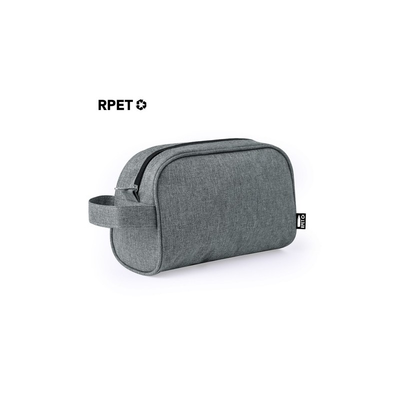 Trousse Éco-responsable Personnalisable Harese Couleurs : noir Matières : polyester recyclé impression haute définition