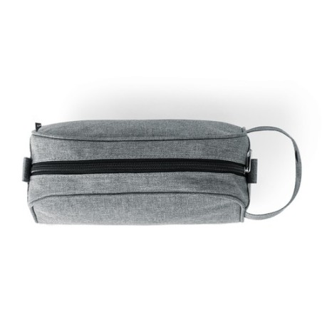 Trousse Éco-responsable Personnalisable Harese Couleurs : noir Matières : polyester recyclé personnalisation rapide en France