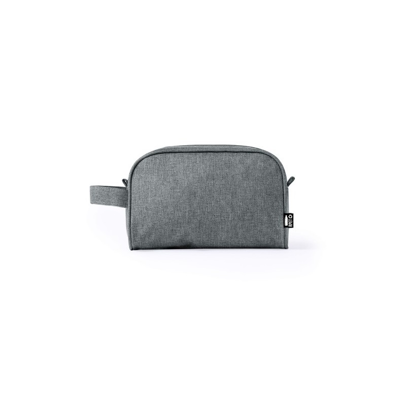 Trousse Éco-responsable Personnalisable Harese Couleurs : noir Matières : polyester recyclé goodies publicitaire durable