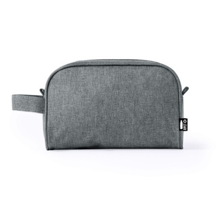 Trousse Éco-responsable Personnalisable Harese Couleurs : noir Matières : polyester recyclé goodies publicitaire durable