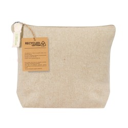 Trousse de Toilette Éco-responsable Personnalisée Belix pas cher Matières : coton recyclé Couleurs : naturel