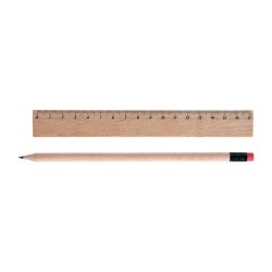 Kit Éco-responsable de Règle et Crayon Personnalisés - KIT-ECO 2